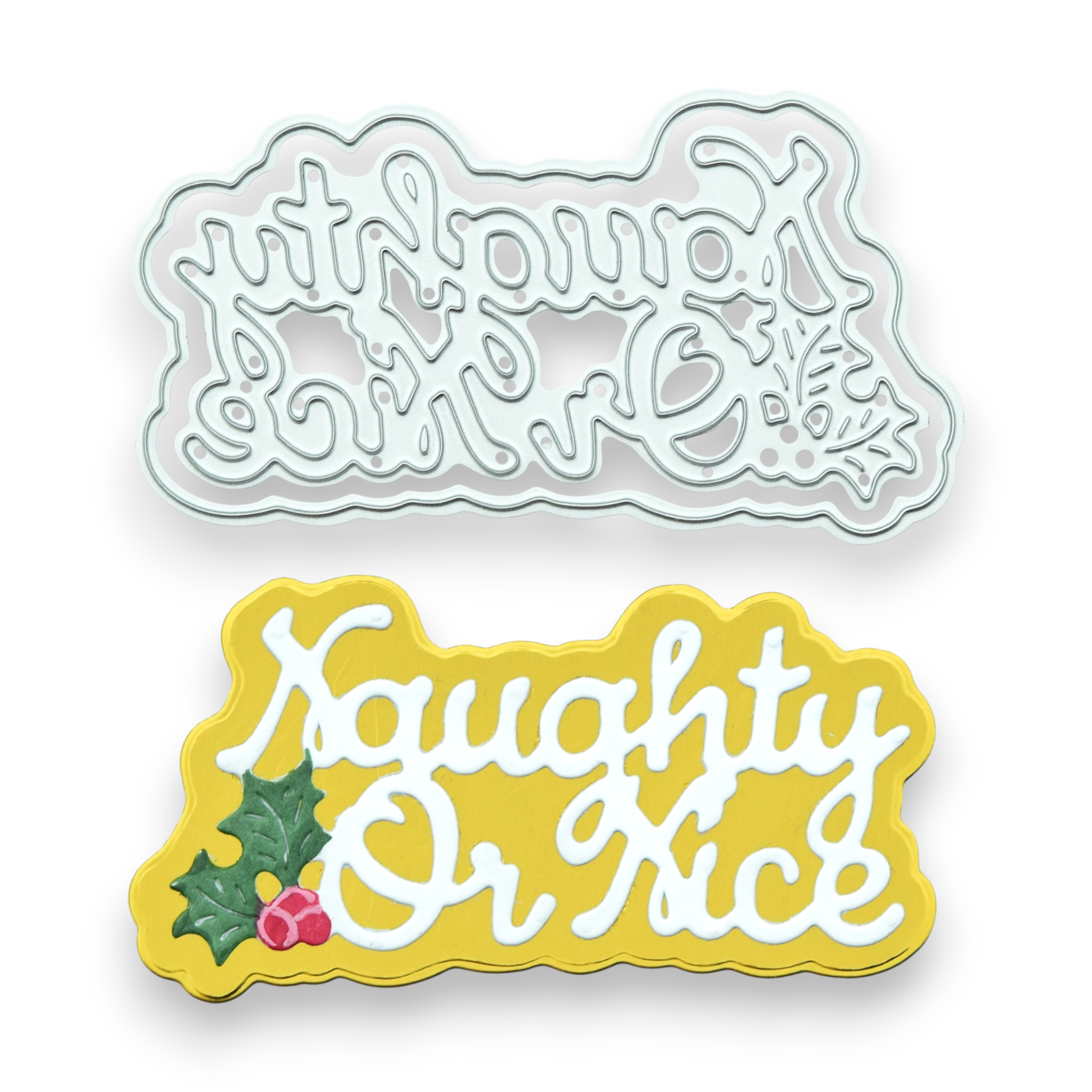 Naughty Or Nice - Layering Steel Cutting Die Set